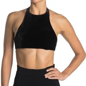 Valentino Satin Halter Crop Top